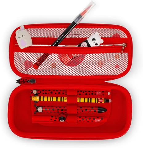 Legami - Astuccio Wonderwow, Tema Ladybug, 2 Scomparti e Portapenne interno, Scomparto interno con Tessuto a Rete - 3