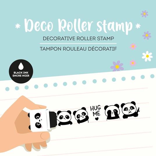 Legami - Timbro Decorativo a Rullo - Panda - Roller Stamp - 4