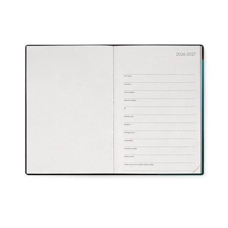 Agenda 16 mesi 2027 settimanale Legami Medium Deep Teal - 2