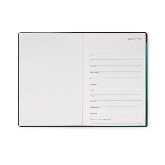 Agenda 16 mesi 2027 settimanale Legami Medium Deep Teal - 2