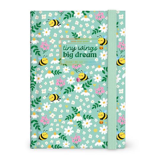 Agenda 16 mesi 2027 giornaliera fotografica Legami Medium Bee Green