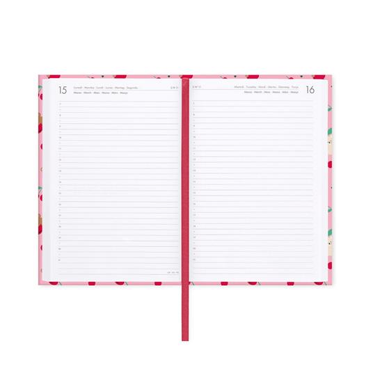 Agenda 16 mesi 2027 giornaliera fotografica Legami Medium Teddy Bear Cherry Pink - 3