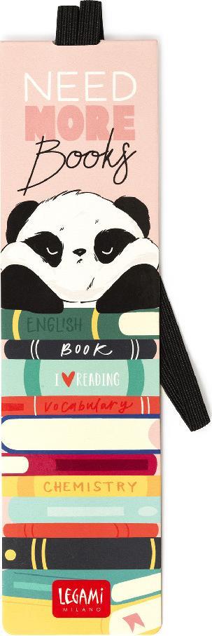 Segnalibro Legami con elastico Panda - Need more Books