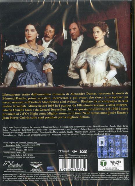 Il conte di Montecristo (DVD) di Josée Dayan - DVD - 2