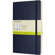 Taccuino Moleskine large a pagine bianche copertina morbida blu. Sapphire Blue