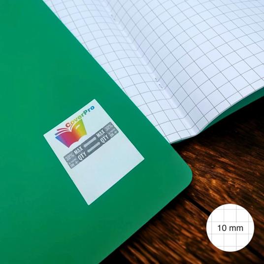 Quaderno A4 Maxi 96/100 CoverPro rigo 10M (1cm quadretti 1°elementare) - 3