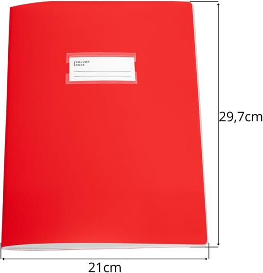 Quaderno A4 Maxi 96/100 CoverPro rigo 10M (1cm quadretti 1°elementare) - 6