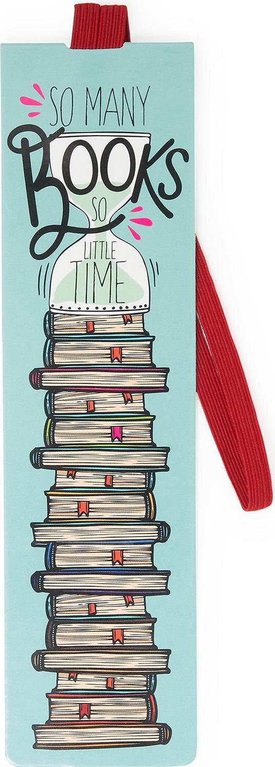 Segnalibro Legami Booklovers con elastico. Libri. Books