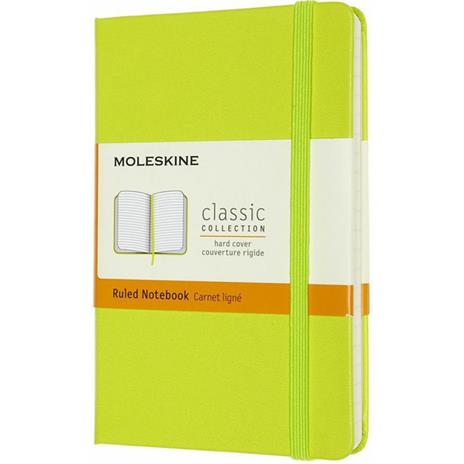 Taccuino Moleskine a righe Pocket copertina rigida Lemon. Verde