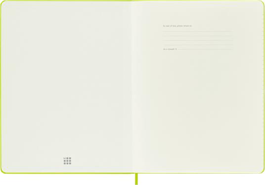 Taccuino Moleskine a righe X-Large copertina rigida Lemon. Verde - 2