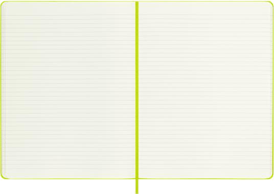Taccuino Moleskine a righe X-Large copertina rigida Lemon. Verde - 3