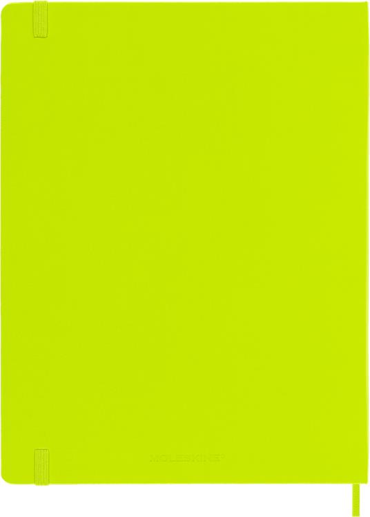 Taccuino Moleskine a righe X-Large copertina rigida Lemon. Verde - 5