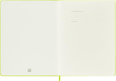 Taccuino Moleskine a pagine bianche X-Large copertina rigida Lemon. Verde - 2