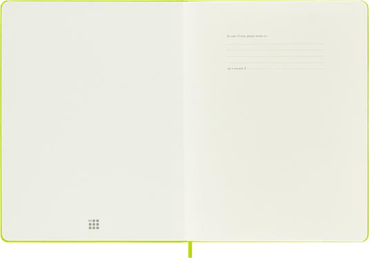 Taccuino Moleskine a pagine bianche X-Large copertina rigida Lemon. Verde - 2