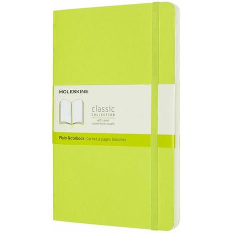 Taccuino Moleskine a pagine bianche Large copertina morbida Lemon. Verde