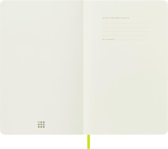 Taccuino Moleskine a pagine bianche Large copertina morbida Lemon. Verde - 2