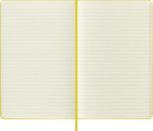 Taccuino Moleskine, a righe, Large, copertina rigida - Seta giallo paglia - 4