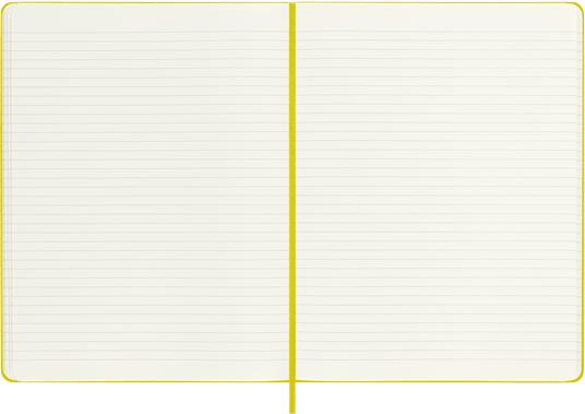Taccuino Moleskine, a righe, Large, copertina rigida - Seta giallo paglia - 4