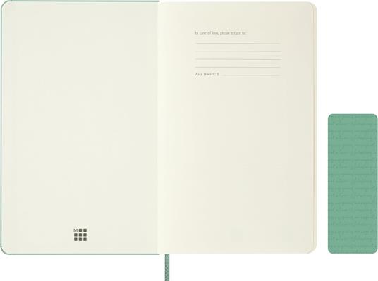 Taccuino Moleskine grande bianco  Copertina rigida  Verde Sage - 3