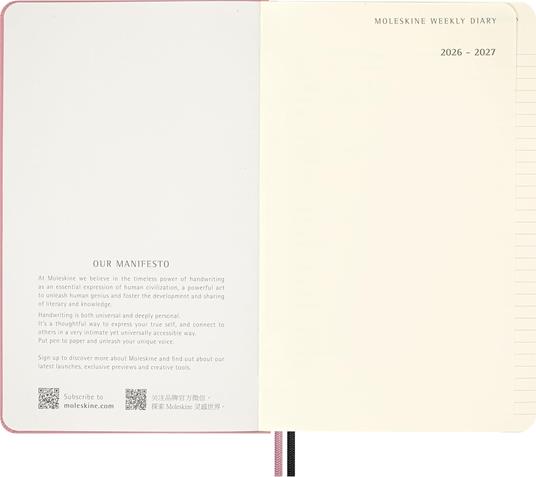 Planner Moleskine settimanale 18 mesi grande Blackpink - 3