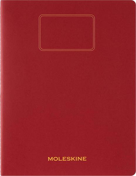 Moleskine Student cahier - taccuino XXL plain red, rosso - 3