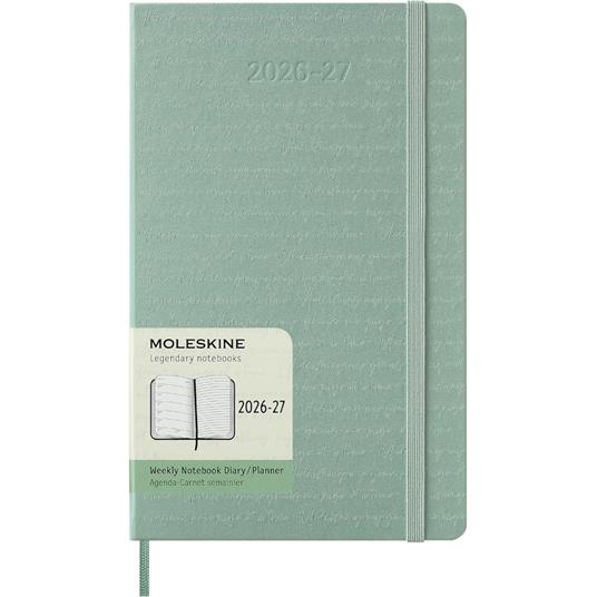 Agenda Moleskine 18 mesi settimanale notebook large verde rigida