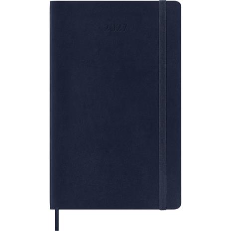 Agenda Moleskine 2027 12 mesi giornaliera large blu morbida