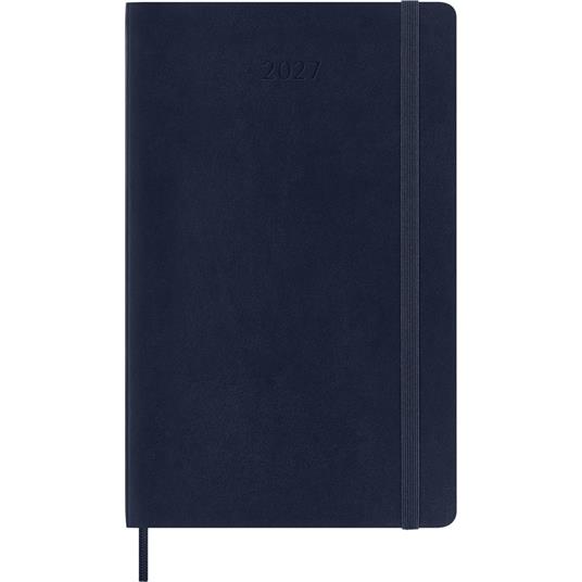 Agenda Moleskine 2027 12 mesi giornaliera large blu morbida