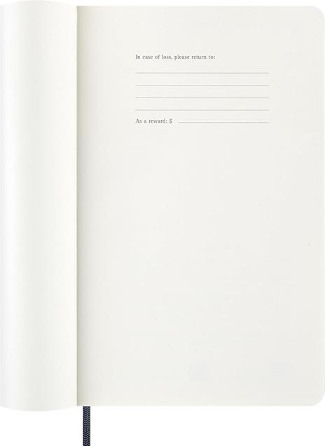 Agenda Moleskine 2027 12 mesi giornaliera large blu morbida - 2