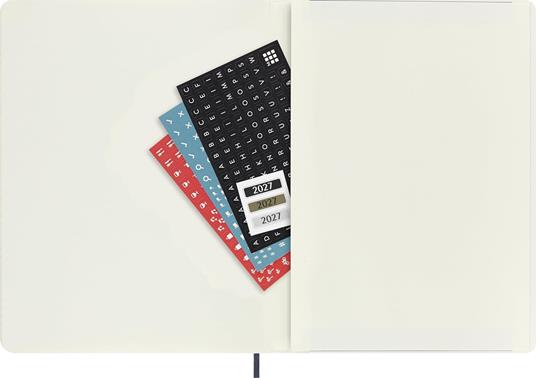 Agenda Moleskine 2027 12 mesi settimanale notebook XL blu morbida - 5