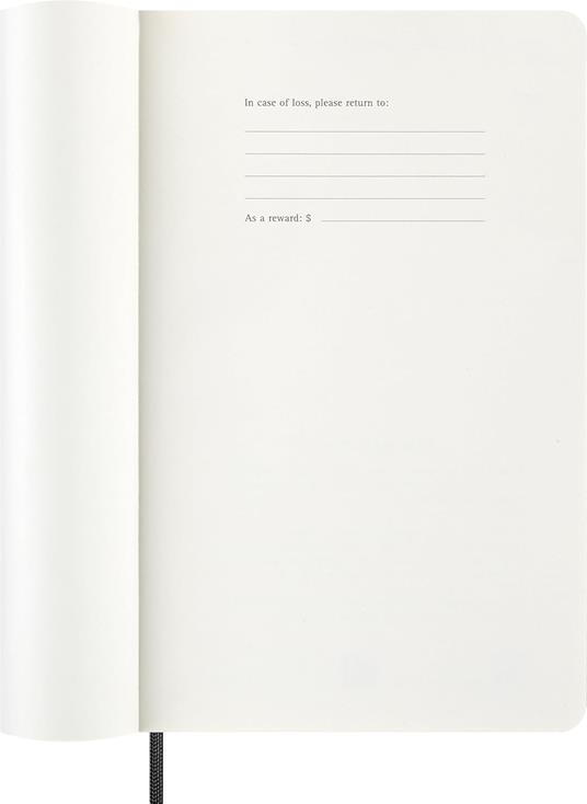 Agenda Moleskine 2027 12 mesi settimanale orizzontale large nera morbida - 2
