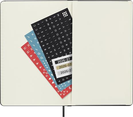 Agenda Moleskine 18 mesi settimanale notebook large nera rigida - 6