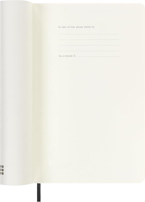 Agenda Moleskine 18 mesi settimanale notebook large nera morbida - 3