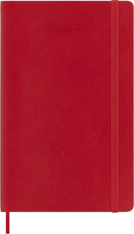 Agenda Moleskine 18 mesi settimanale notebook large rossa morbida - 2