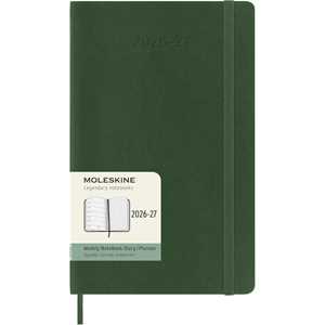 Cartoleria Agenda Moleskine 18 mesi settimanale notebook large verde morbida Moleskine