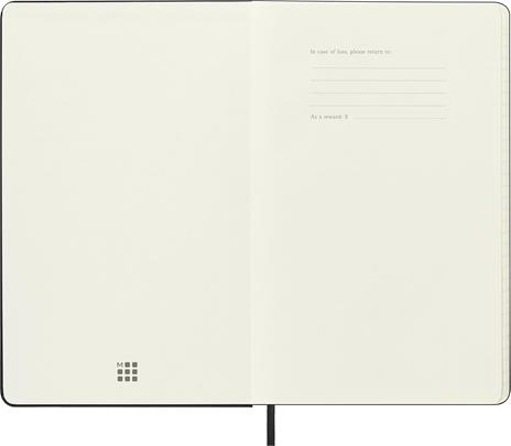 Agenda Moleskine 18 mesi settimanale orizzontale large nera rigida - 5