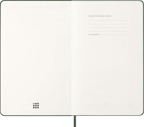 Agenda Moleskine 12 mesi settimanale notebook large verde rigida - 2