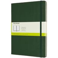 Taccuino Moleskine XL a pagine bianche copertina rigida verde. Myrtle Green