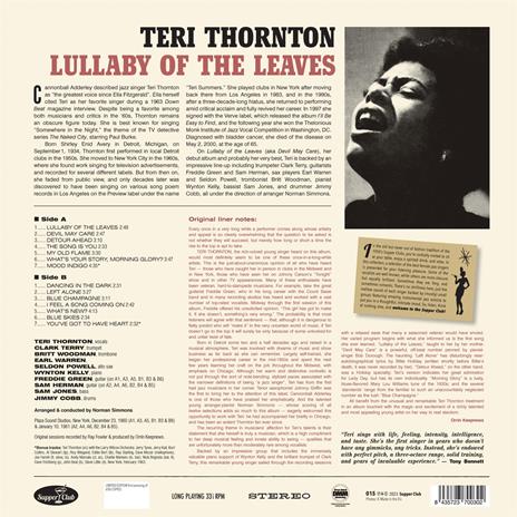 Lullaby Of The Leaves - Vinile LP di Teri Thornton - 2