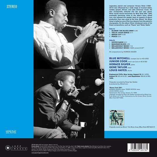 Blowin' the Blues Away (180 gr.) - Vinile LP di Horace Silver - 2