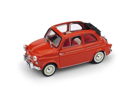Fiat 500 America 1958 Aperta (Targa New York) Rosso 1:43 Model Bm0376-02