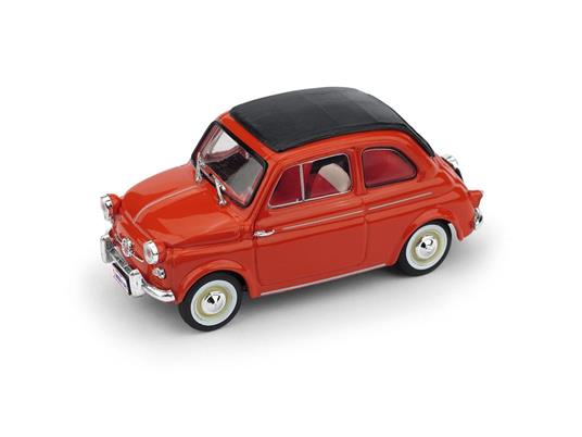 Fiat 500 America 1958 Chiusa (targa New York) Rosso 1:43 Model BM0377-02