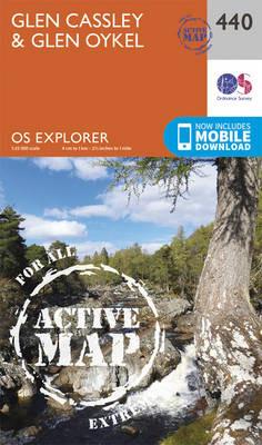 Glen Cassley and Glen Oykel - Ordnance Survey - cover