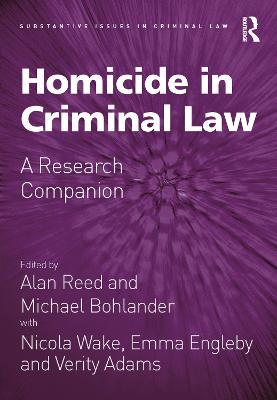 Homicide in Criminal Law: A Research Companion - cover
