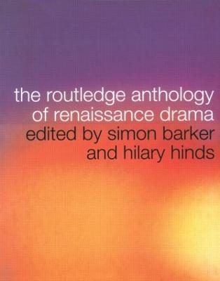 The Routledge Anthology of Renaissance Drama - cover