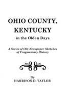 Ohio County, Kentucky, in the Olden Days - Taylor - cover