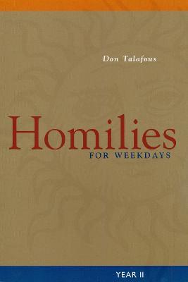 Homilies For Weekdays: Year II - Don Talafous - cover