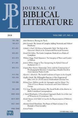 Journal of Biblical Literature 137.4 (2018) - cover