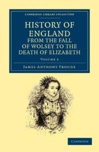 History of England from the Fall of Wolsey to the Death of Elizabeth - James Anthony Froude - cover