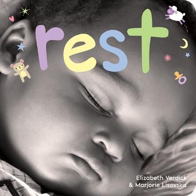 Rest: A board book about bedtime - Elizabeth Verdick,Marjorie Lisovskis - cover